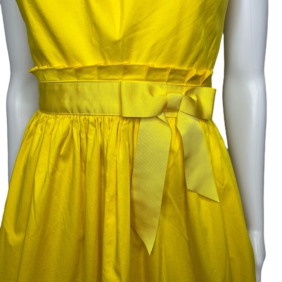 Ted Baker Yellow Alyy Waist Tie Dress 0 *read - Picture 2 of 13